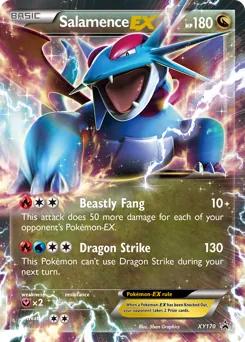 XY Black Star Promos Salamence EX Pokémon card